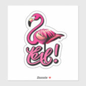 Flamingo Liebe Stick It mit Flair Aufkleber (Blatt)