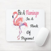 Flamingo-Liebe-T - Shirt Mousepad (Mit Mouse)