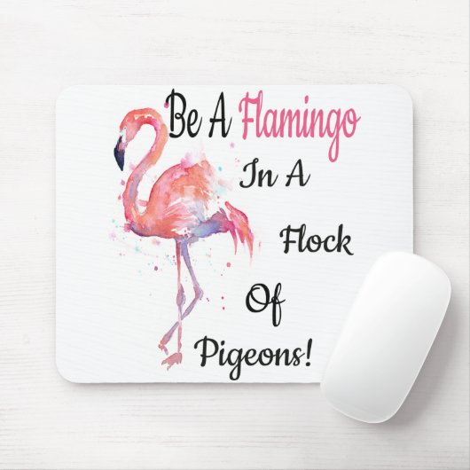 Flamingo-Liebe-T - Shirt Mousepad (Mit Mouse)