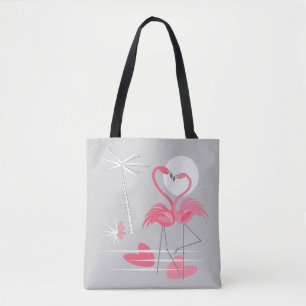 Flamingo Liebe Tasche Multi