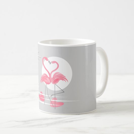 Flamingo Liebe Tasse (VorderseiteRechts)