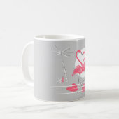 Flamingo Liebe Tasse (Vorderseite Links)