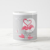 Flamingo Liebe Tasse Jumbo (Vorderseite)