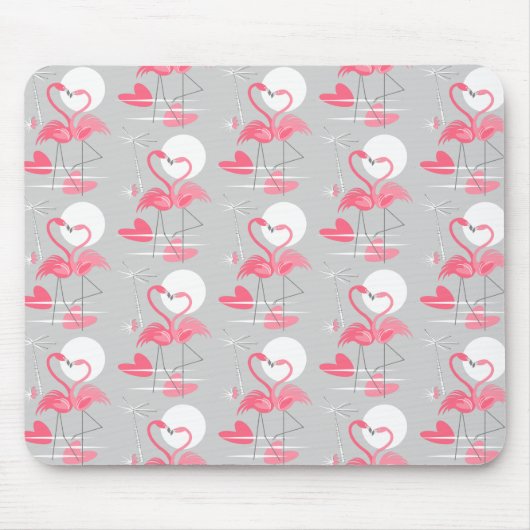 Flamingo Liebe Tiled Mousepad horizontal (Vorne)