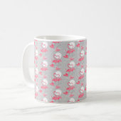 Flamingo Liebe Tiled Tasse (Vorderseite Links)