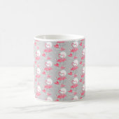 Flamingo Liebe Tiled Tasse (Mittel)