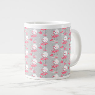 Flamingo Liebe Tiled Tasse Jumbo