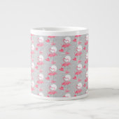 Flamingo Liebe Tiled Tasse Jumbo (Vorderseite)