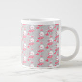 Flamingo Liebe Tiled Tasse Jumbo (Rechts)