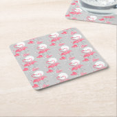 Flamingo Liebe Tiled Untersetzer Platz (angewinkelt)