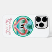 Flamingo Liebe (Tropical Valentine) Case-Mate iPho iPhone Hülle (Rückseite (Horizontal))