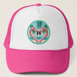 Flamingo Liebe (Tropischer Valentinstag) Truckerkappe
