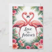 Flamingo Liebe Tropisches Dekor (Vorderseite)