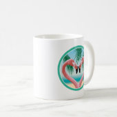 Flamingo-Liebe (Tropisches Valentin) Kaffeetasse (VorderseiteRechts)
