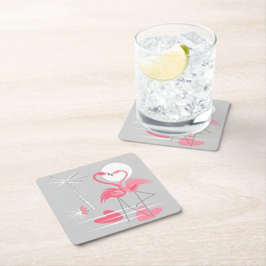 Flamingo Liebe Untersetzer Platz (Vor Ort)