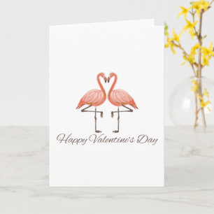Flamingo Liebe Valentinstag Karte