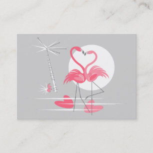 Flamingo Liebe Visitenkarte mächtig
