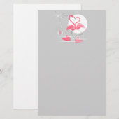 Flamingo Liebe Wide Briefpapier (Vorne/Hinten)