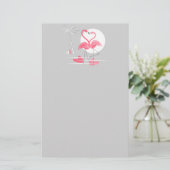 Flamingo Liebe Wide Briefpapier (Stehend Vorderseite)