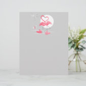 Flamingo Liebe Wide Letterhead (Stehend Vorderseite)