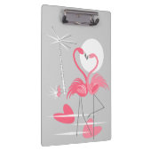 Flamingo-Liebe-Zwischenablage Klemmbrett (Rechts)
