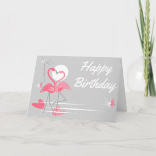 Flamingo Liebes Seite Alles Gute zum Geburtstag Karte