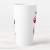 Flamingo Liebhaber Groß Milchtasse (Vorderseite)