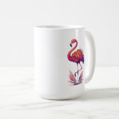 Flamingo Liebhaber Große klassische Keramik Kaffeetasse (VorderseiteRechts)