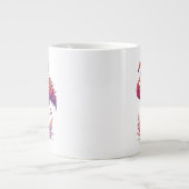 Flamingo-Liebhaber Jumbo-Tasse (Vorderseite)