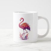 Flamingo-Liebhaber Jumbo-Tasse (Rechts)