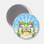 Flamingo Liebhaber Magnet (Vorderseite/Rückseite)