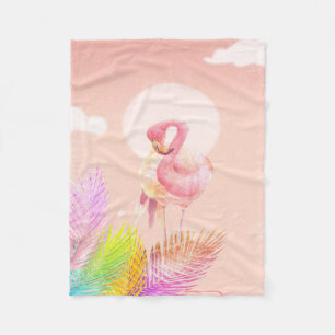 Flamingo Liebhaber  Niedlicher Flamingo - Vogel mi Fleecedecke