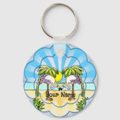 Flamingo Liebhaber Schlüsselanhänger (Vorderseite)