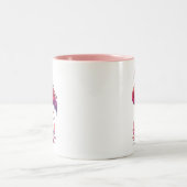 Flamingo-Liebhaber Zweifarbige Tasse (Mittel)