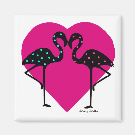 Flamingo liebt Magnet (Vorne)