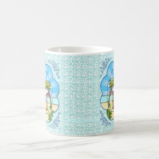 Flamingo liebt Tasse (Mittel)