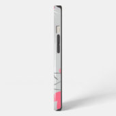 Flamingo Love Side Monogram iPad Mini horizontal iPhone Hülle (Linke Seite)