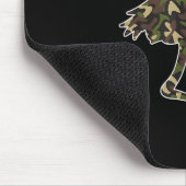 Flamingo Lover Christmas Santa Hat Camouflage Illu Mousepad (Ecke)