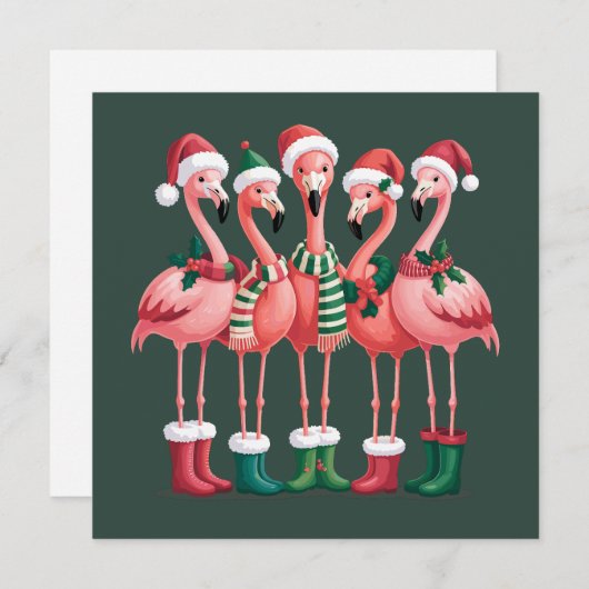 Flamingo Lover Geschenk Weihnachten Frohe Weihnach (Vorne/Hinten)