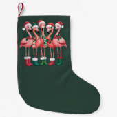 Flamingo Lover Geschenk Weihnachten Frohe Weihnach Kleiner Weihnachtsstrumpf (Vorderseite)