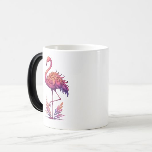 Flamingo lover Morphing Verwandlungstasse (Vorderseite Links)