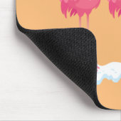 Flamingo Lover Xmas Lighting Santa Pink Flamingos Mousepad (Ecke)