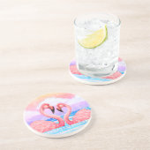 Flamingo Lovers Getränkeuntersetzer (Seite)