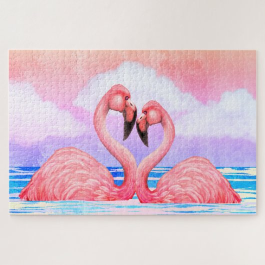 Flamingo Lovers Puzzle (Horizontal)