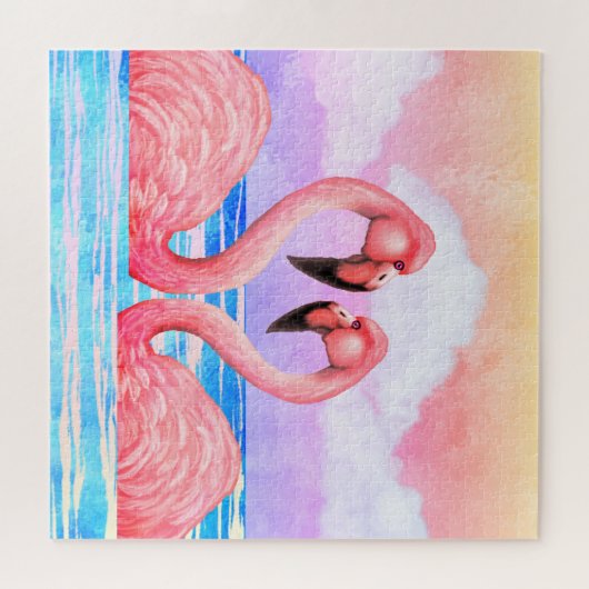 Flamingo Lovers Puzzle (Horizontal)