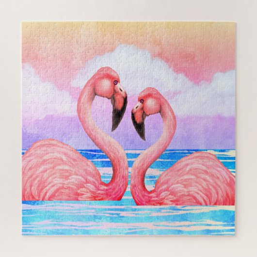 Flamingo Lovers Puzzle (Vertikal)