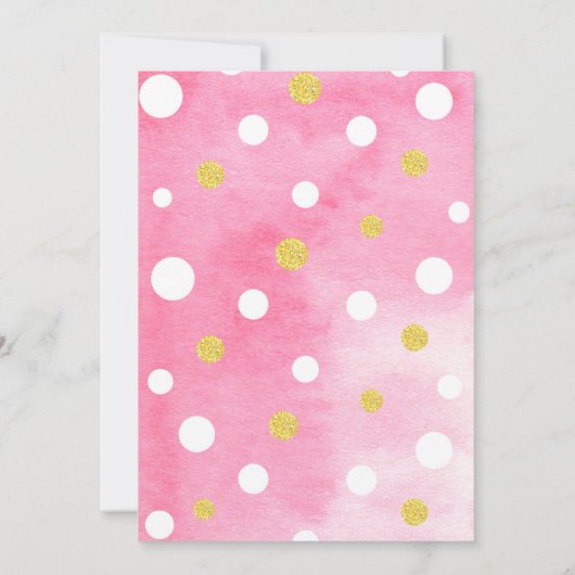 Flamingo Luau Erster Geburtstag Party Einladungen (Rückseite)