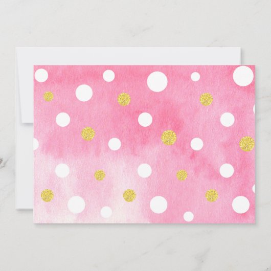 Flamingo Luau Erster Geburtstag Party Einladungen (Rückseite)