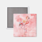 Flamingo Magnet (Vorderseite/Rückseite)
