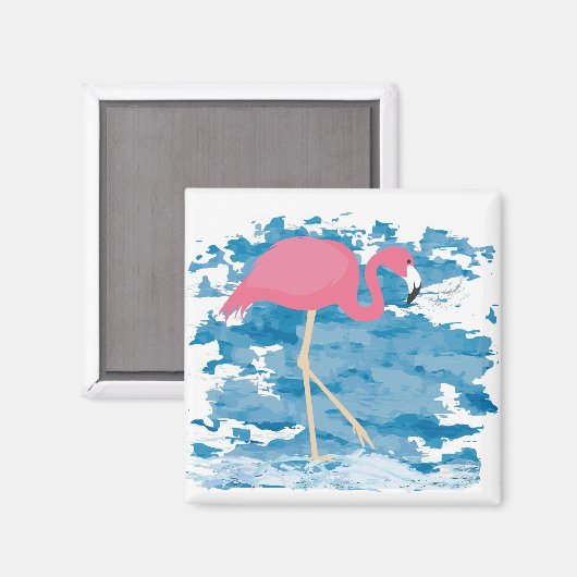 Flamingo Magnet (Vorderseite/Rückseite)